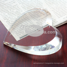 Cadeaux en cristal à haute teneur CW-01, coeur en cristal, cristal de décoration de mariage